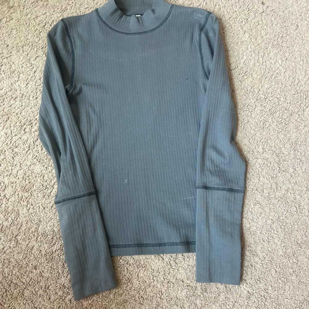 free people gray mini turtleneck
